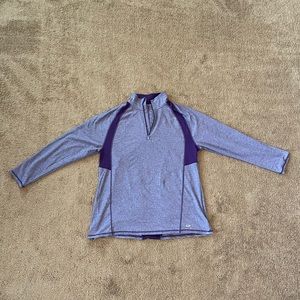 Heathered Purple Champion Women’s Athletic Quarter Zip Pull Over